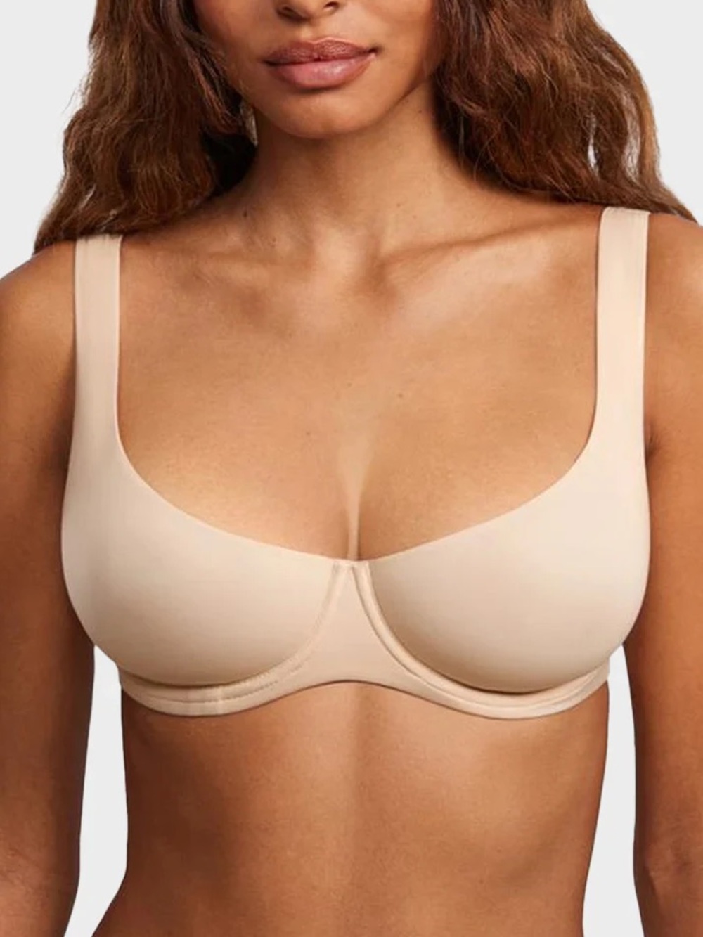 NEW beige underwire balconette bra 34D